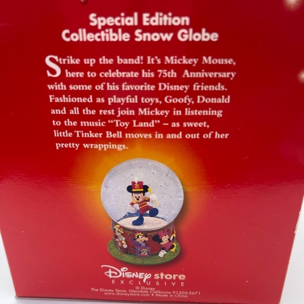 Mickey Mouse 75th Anniversary Disney Special Edition Vintage New Globe Music - Picture 4 of 9